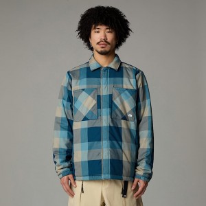 The North Face Afterburner Insulated Flannel Mont Erkek Lacivert | NF0A36W1P