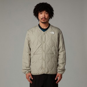The North Face Ampato Quilted Mont Erkek Gri | NF0A66Y8L