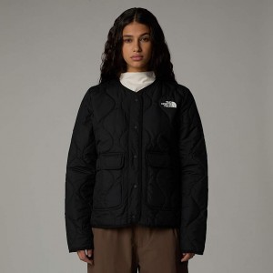 The North Face Ampato Quilted Mont Kadın Siyah | NF0A40L1G
