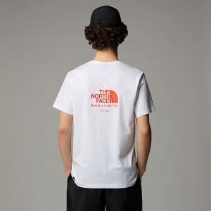 The North Face Biner Graphic 4 Tişört Erkek Beyaz | NF0A53S1B