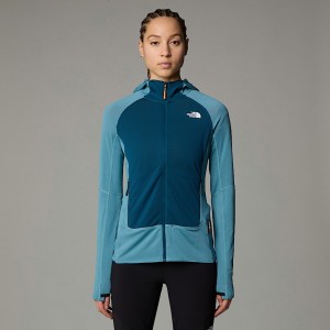 The North Face Bolt Polartec® Power Grid™ Hooded Mont Kadın Mavi | NF0A68N2T