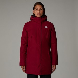 The North Face Brooklyn Parka Kadın Kırmızı | NF0A63A8S