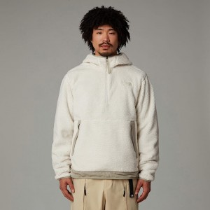The North Face Campshire Fleece Kapşonlu Erkek Beyaz | NF0A02F2S