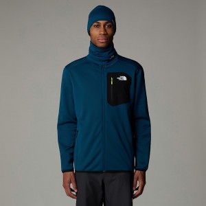 The North Face Crest Full-Zip Polar Ceketler Erkek Lacivert | NF0A34V9O