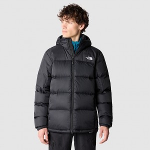 The North Face Diablo Hooded Kaz Tüyü Mont Erkek Siyah | NF0A43D7N