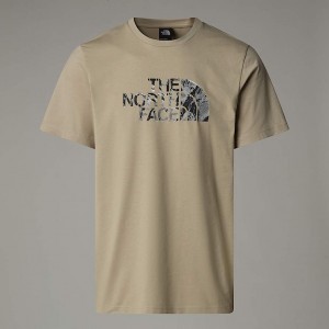 The North Face Easy Graphic Tişört Erkek Bej Rengi | NF0A30P4X