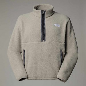The North Face Fleeski 1/4 Zip Fleece Sweatshirt Erkek Gri | NF0A05I0T