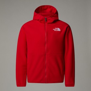The North Face Glacier Hooded Polar Ceketler Çocuk Kırmızı | NF0A00N9A