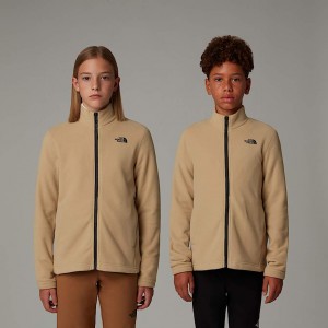 The North Face Glacier Zip-In Polar Ceketler Çocuk Haki | NF0A82E3P