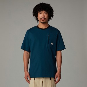 The North Face Heritage Pocket Tişört Erkek Lacivert | NF0A37S1U