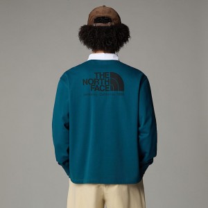 The North Face Heritage Rugby Tişörtü Erkek Lacivert | NF0A22N5V