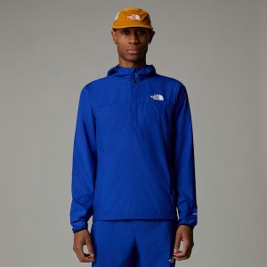 The North Face Higher Run Wind 1/4 Zip Mont Erkek Mavi | NF0A17U5A