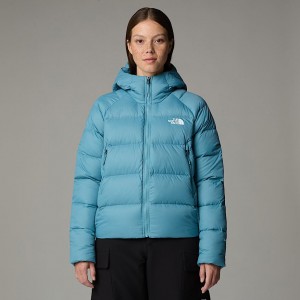 The North Face Hyalite Down Hooded Mont Kadın Mavi | NF0A01A4P