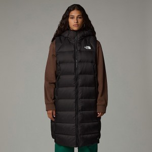 The North Face Hyalite Long Kaz Tüyü Yelek Kadın Siyah | NF0A30I3R