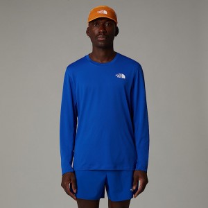 The North Face Lightbright Long-Sleeve Tişört Erkek Mavi | NF0A29M6X