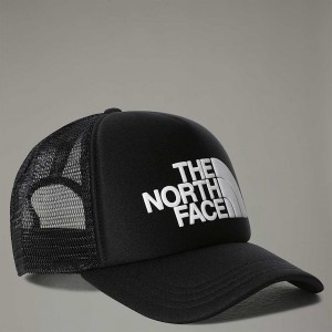 The North Face Logo Trucker Cap Şapka Kadın Siyah | NF0A36U6Y