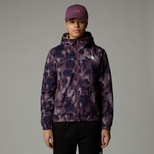 The North Face Mountain Athletics Printed Track Rüzgarlık Kadın Mor | NF0A50B3T