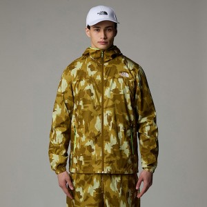The North Face Mountain Athletics Printed Hooded Rüzgarlık Erkek Kahverengi | NF0A26F5G