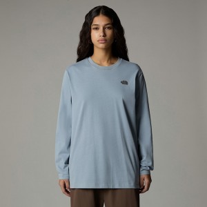 The North Face Natural Dye Long-Sleeve Tişört Kadın Gri | NF0A82R8T