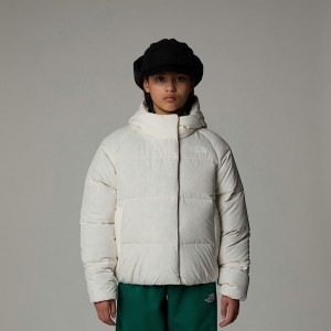 The North Face North Down Hooded Mont Çocuk Beyaz | NF0A71S6L