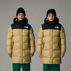 The North Face Nuptse Long Parka Çocuk Haki | NF0A28U3U