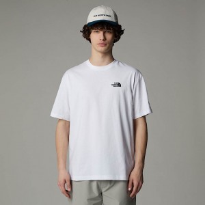 The North Face Oversized Simple Dome Tişört Erkek Beyaz | NF0A20L6R