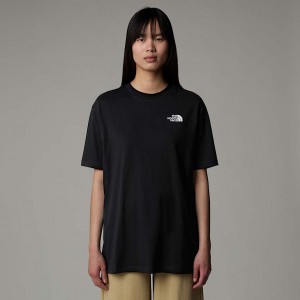 The North Face Oversized Simple Dome Tişört Kadın Siyah | NF0A94H3W