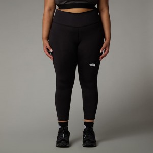 The North Face Plus Size Flex High Rise 7/8 Tayt Kadın Siyah | NF0A57Y5R