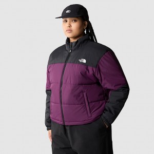 The North Face Plus Size Gosei Kaz Tüyü Mont Kadın Mor | NF0A93E7A