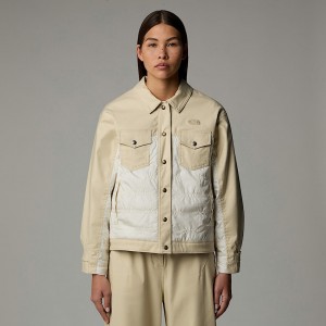 The North Face Pocket Padded Mont Kadın Bej Rengi | NF0A91O9K
