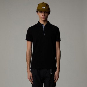 The North Face Premium Piquet Polo Gömlek Erkek Siyah | NF0A97G7A