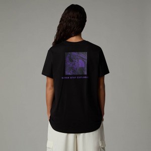 The North Face Relaxed Redbox Graphic Tişört Kadın Siyah | NF0A22G7V