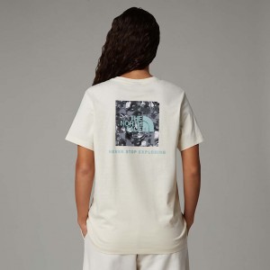 The North Face Relaxed Redbox Graphic Tişört Kadın Beyaz | NF0A88K4Z