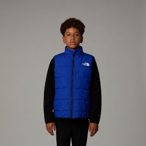 The North Face Reversible Shasta Yelek Çocuk Mavi | NF0A69V1R