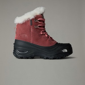 The North Face Shellista V Lace Waterproof Snow Bot Çocuk Kırmızı | NF0A49T2E