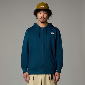The North Face Simple Dome Full-Zip Kapşonlu Erkek Lacivert | NF0A76Y4R