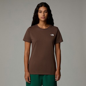The North Face Simple Dome Tişört Kadın Kahverengi | NF0A63D9J