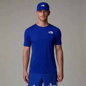 The North Face Summit High Trail Run Tişört Erkek Mavi | NF0A53T4X