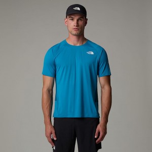 The North Face Summit High Trail Run Tişört Erkek Mavi | NF0A41S8T