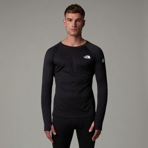 The North Face Summit Pro 120 Long-Sleeve Temel Katman Üstleri Erkek Siyah | NF0A36A7U