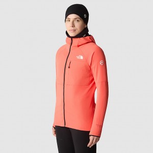 The North Face Summit Series™ FUTUREFLEECE™ Hooded Mont Kadın Mercan | NF0A89P6U