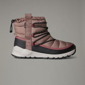 The North Face ThermoBall™ Waterproof Lace-Up Kışlık Bot Kadın Kırmızı | NF0A80G1W