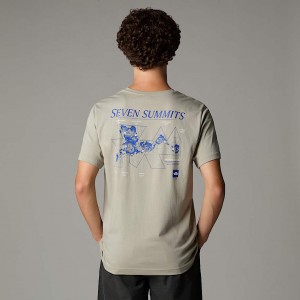 The North Face Topographic Tişört Erkek Gri | NF0A70N9F