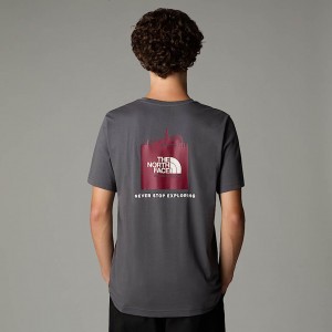 The North Face UK Redbox Tişört Erkek Gri | NF0A25V9Q