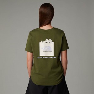 The North Face UK Redbox Tişört Kadın Yeşil | NF0A40S5I