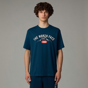 The North Face Varsity Graphic Tişört Erkek Lacivert | NF0A73K4O