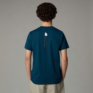 The North Face Vertical Tişört Erkek Lacivert | NF0A15U4T