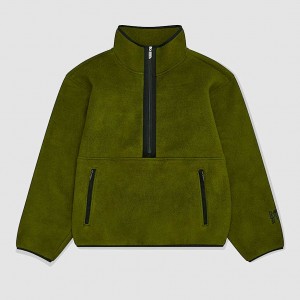 The North Face X CDG North Dome Fleece Sweatshirt Erkek Yeşil | NF0A77K2Z